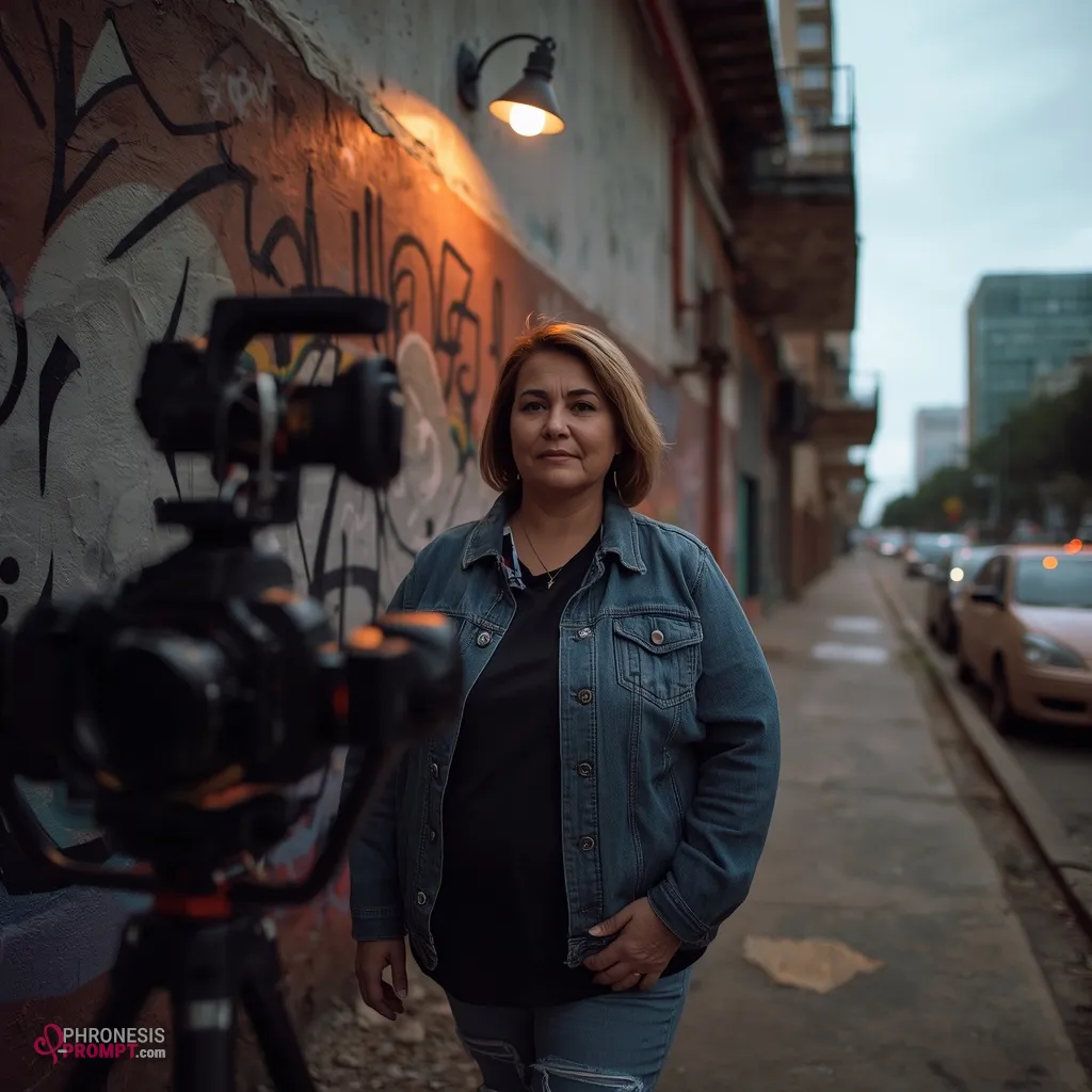 Un reportero de televisión muy serio y profesional, imagen con prompt de phronesis-prompt